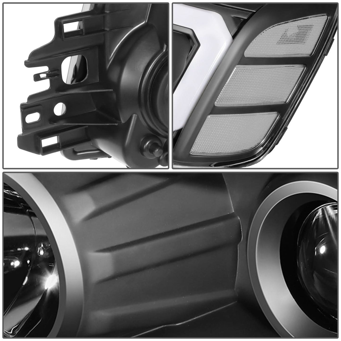04-15 Nissan Titan / 05-07 Armada 3D LED DRL Projector Headlights