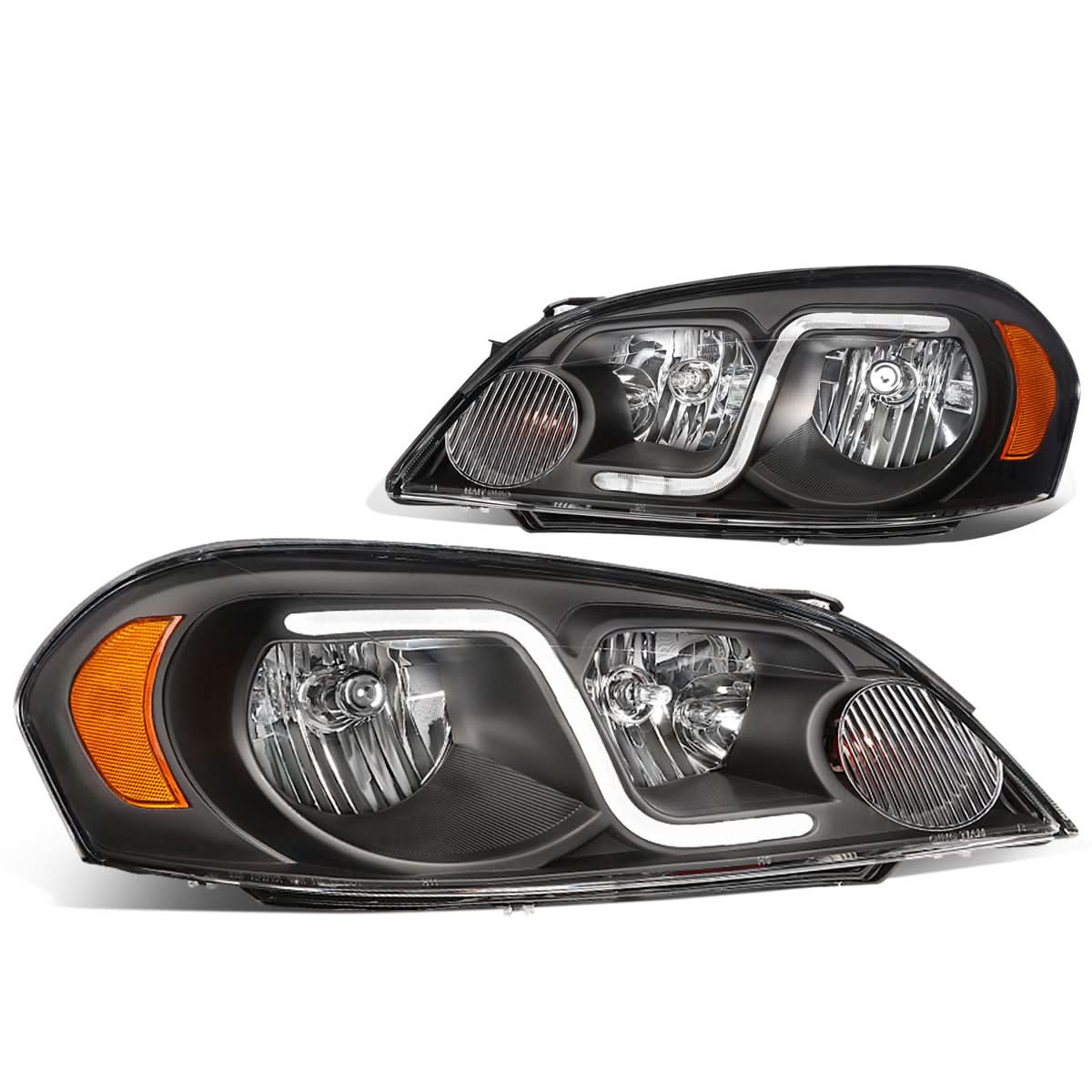 06-16 Chevrolet Impala/Monte Carlo LED DRL Headlights - Black