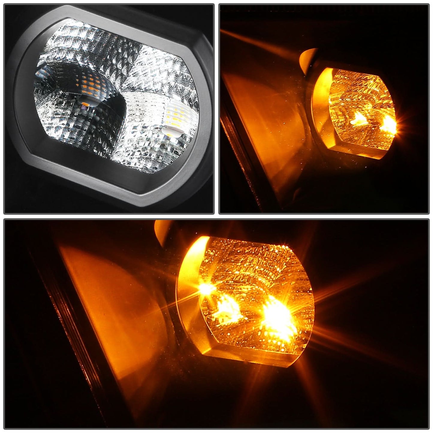 2019-2024 Ram 1500 OE Style Headlights - Black Housing Clear Corner