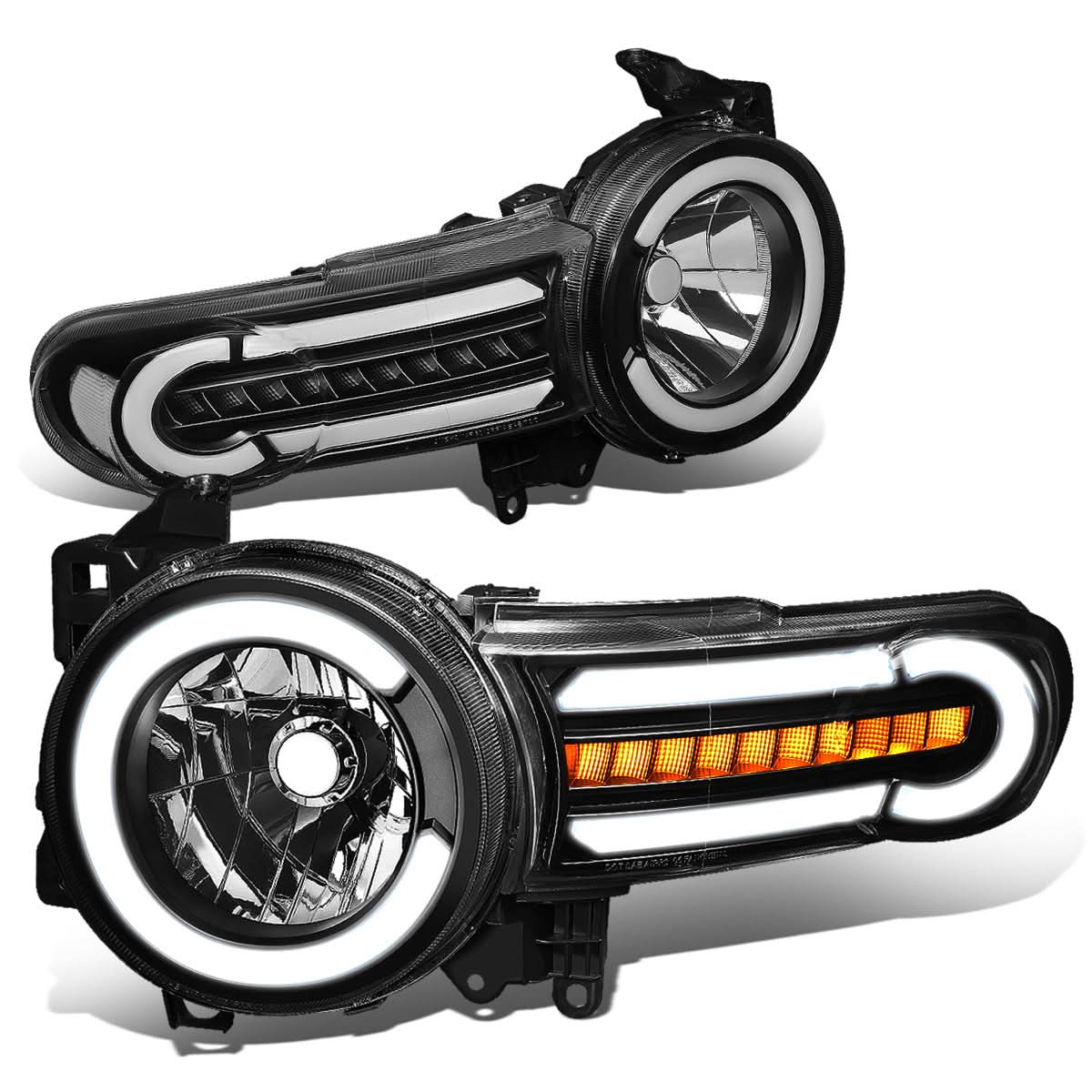 2007-2014 Toyota FJ Cruiser LED DRL Sequential Turn Signal Headlights