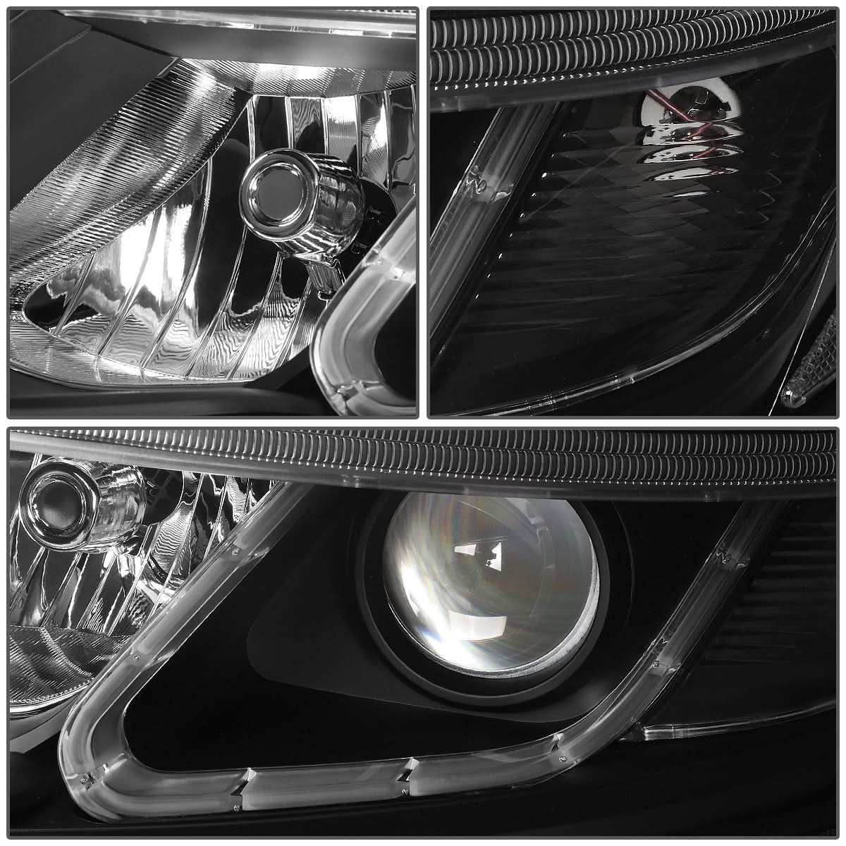 2014-2015 Kia Sorento LED DRL Headlights - Black Housing