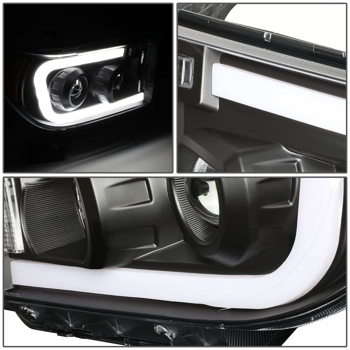 08-17 Toyota Sequoia / 07-13 Tundra LED DRL Projector Headlights