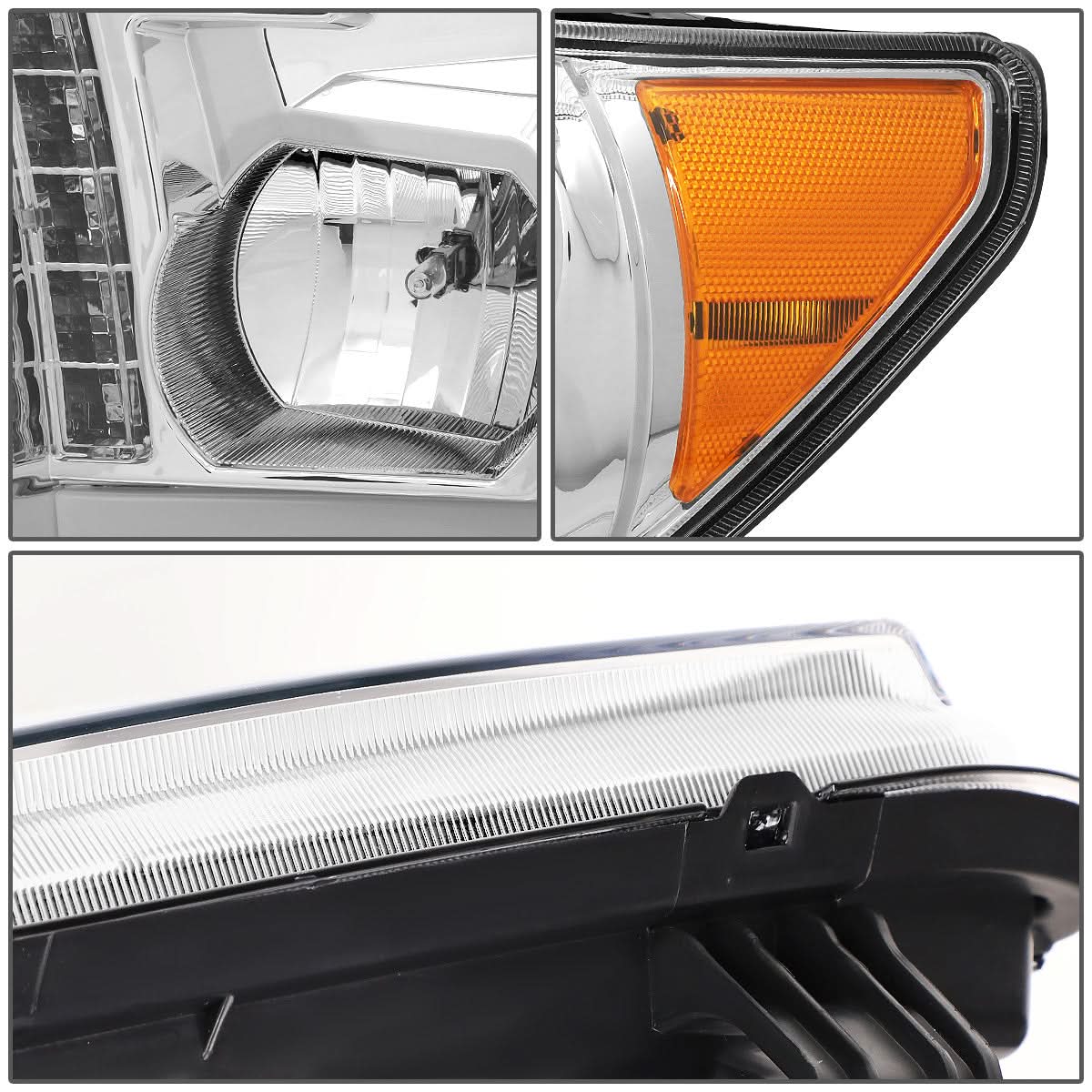 08-17 Toyota Sequoia / 07-13 Tundra LED DRL Projector Headlights