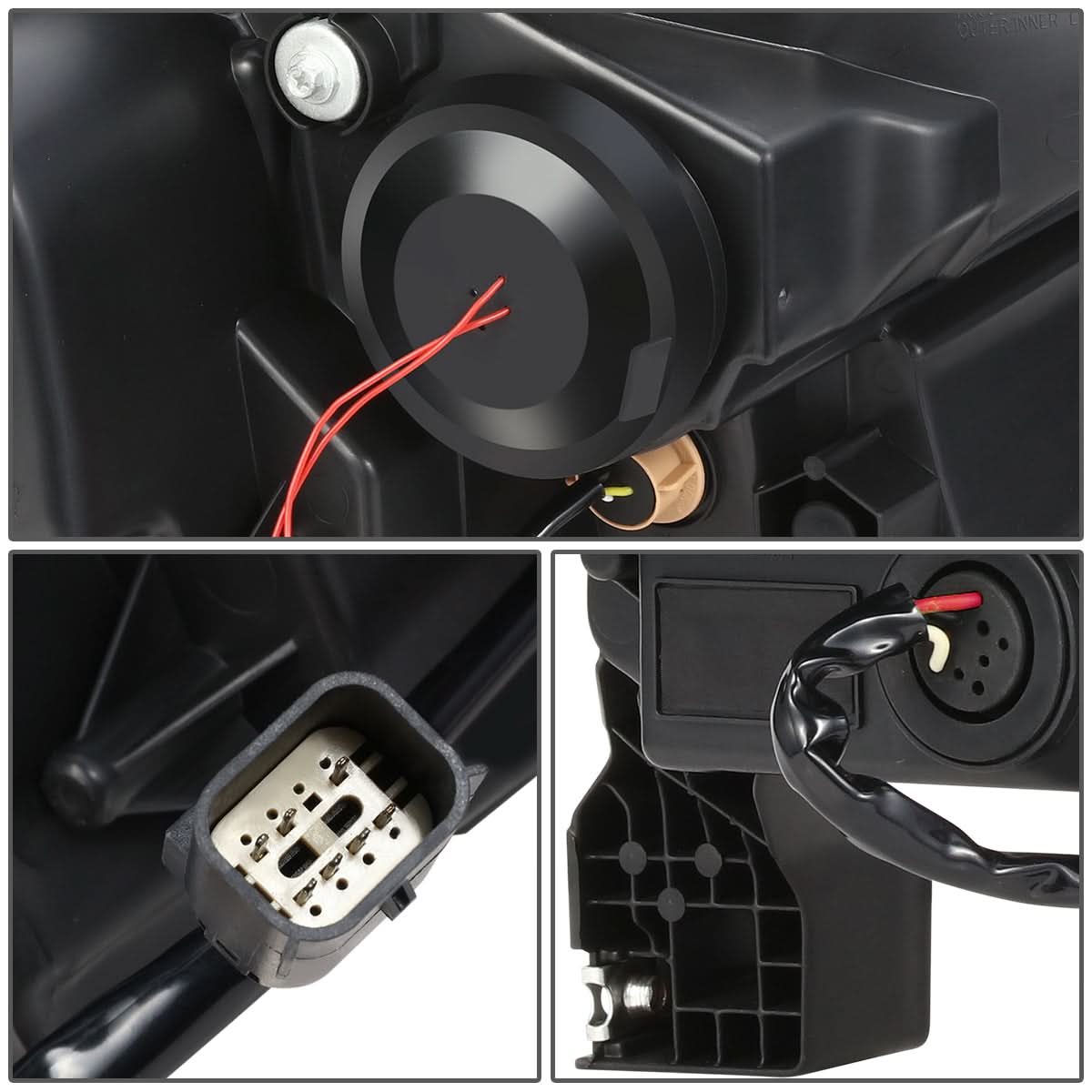 2019-2023 Ford Ranger LED DRL Headlights - Chrome Housing Clear Corner