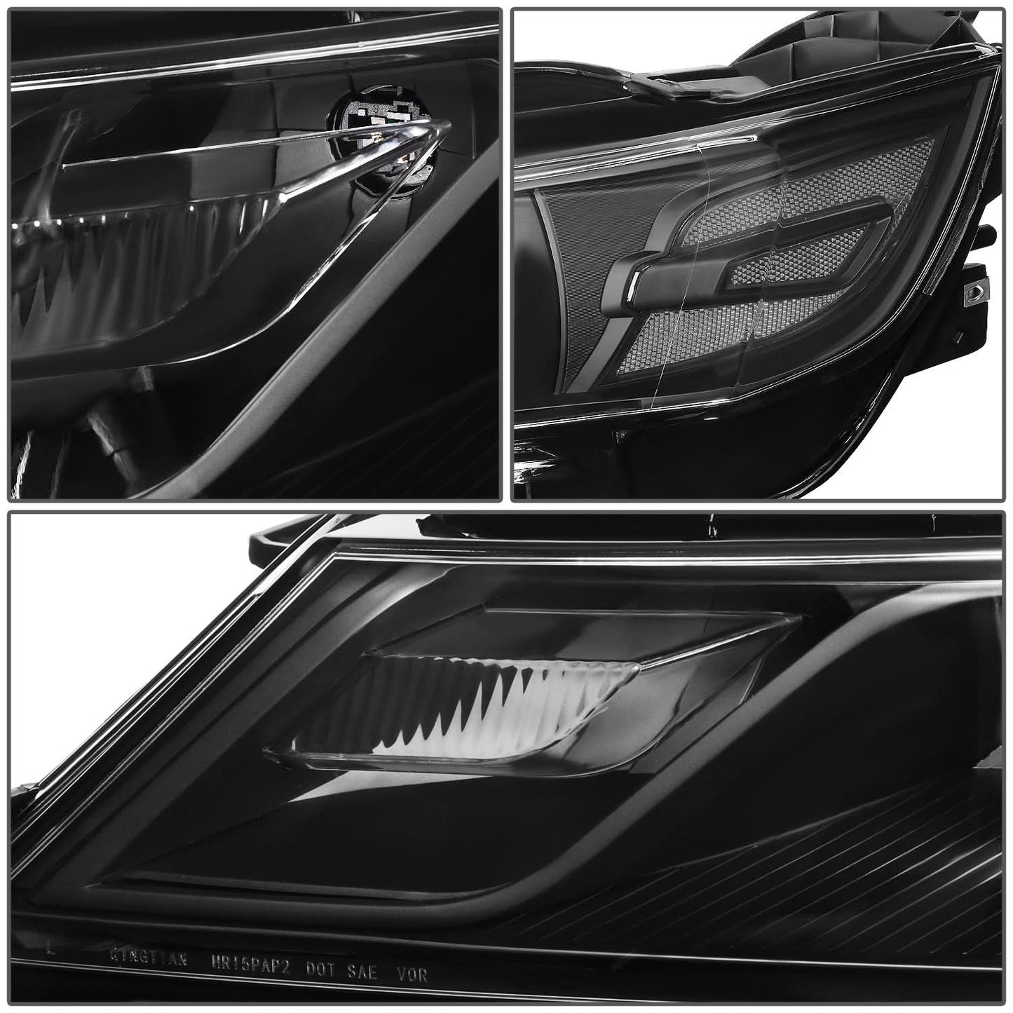 2015-2019 Chevrolet Impala OEM Style Projector Headlights Black