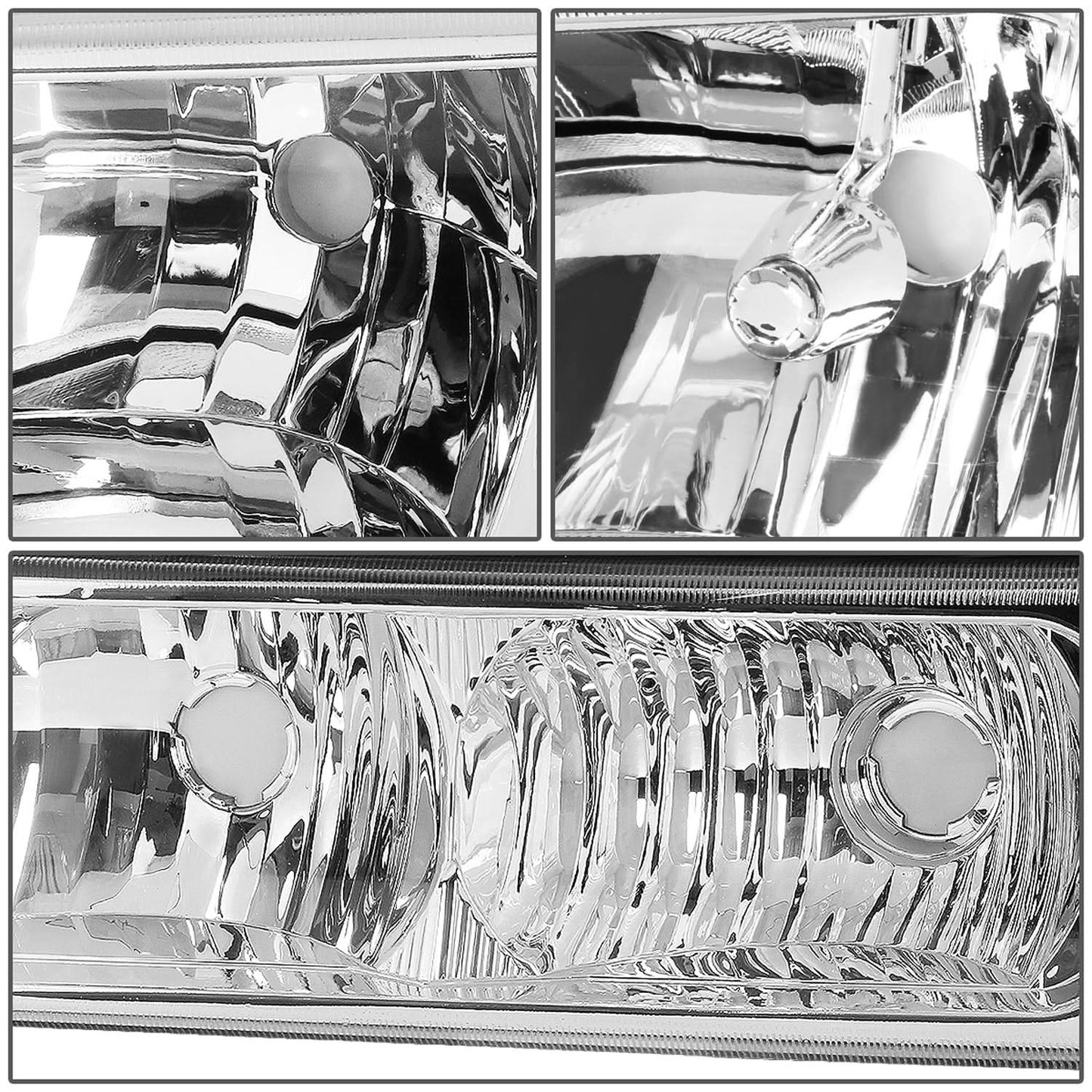 03-06 Chevrolet Silverado / Avalanche Chrome Clear Headlights 4PC Set