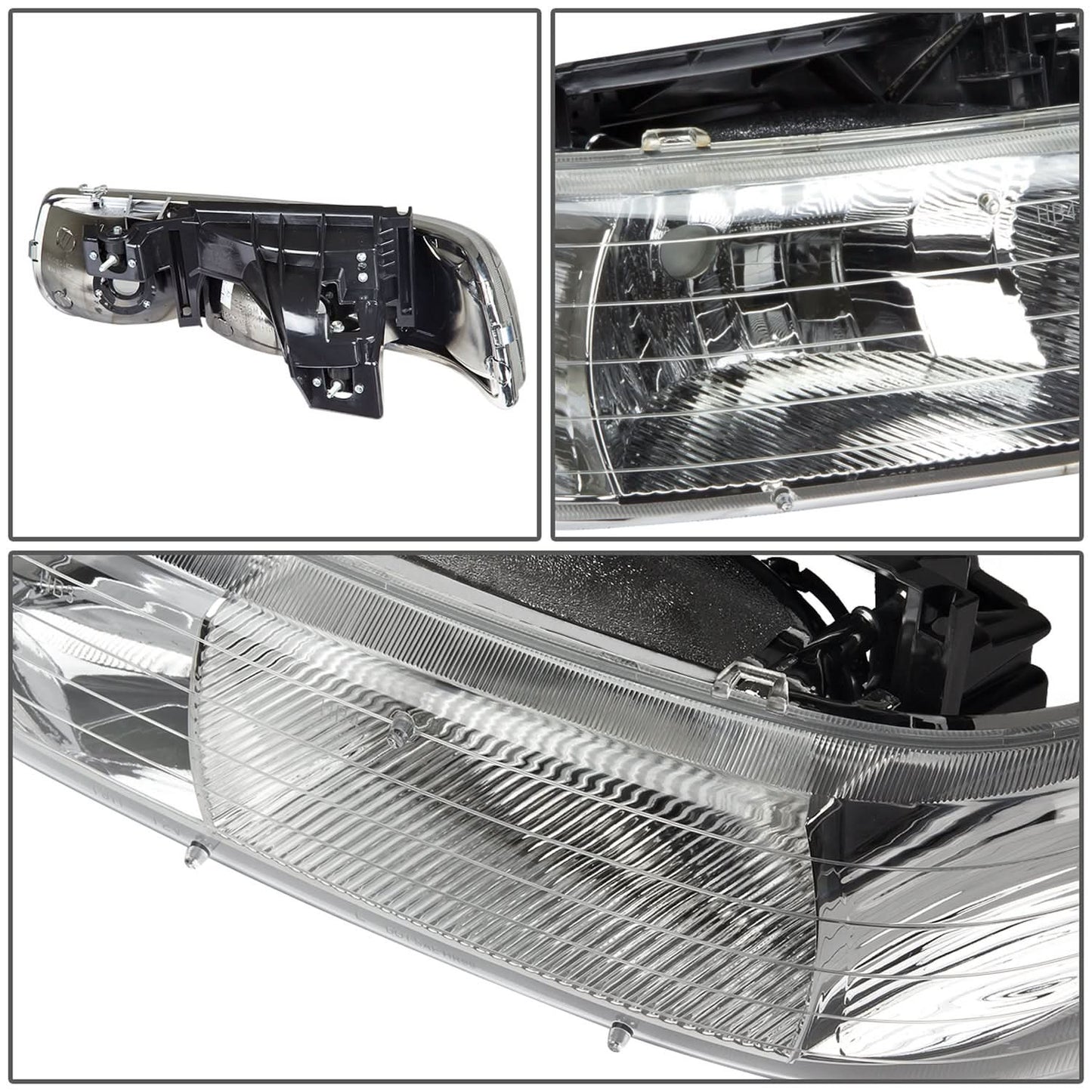 99-06 Chevrolet Silverado Suburban Tahoe Chrome Headlights 2PC