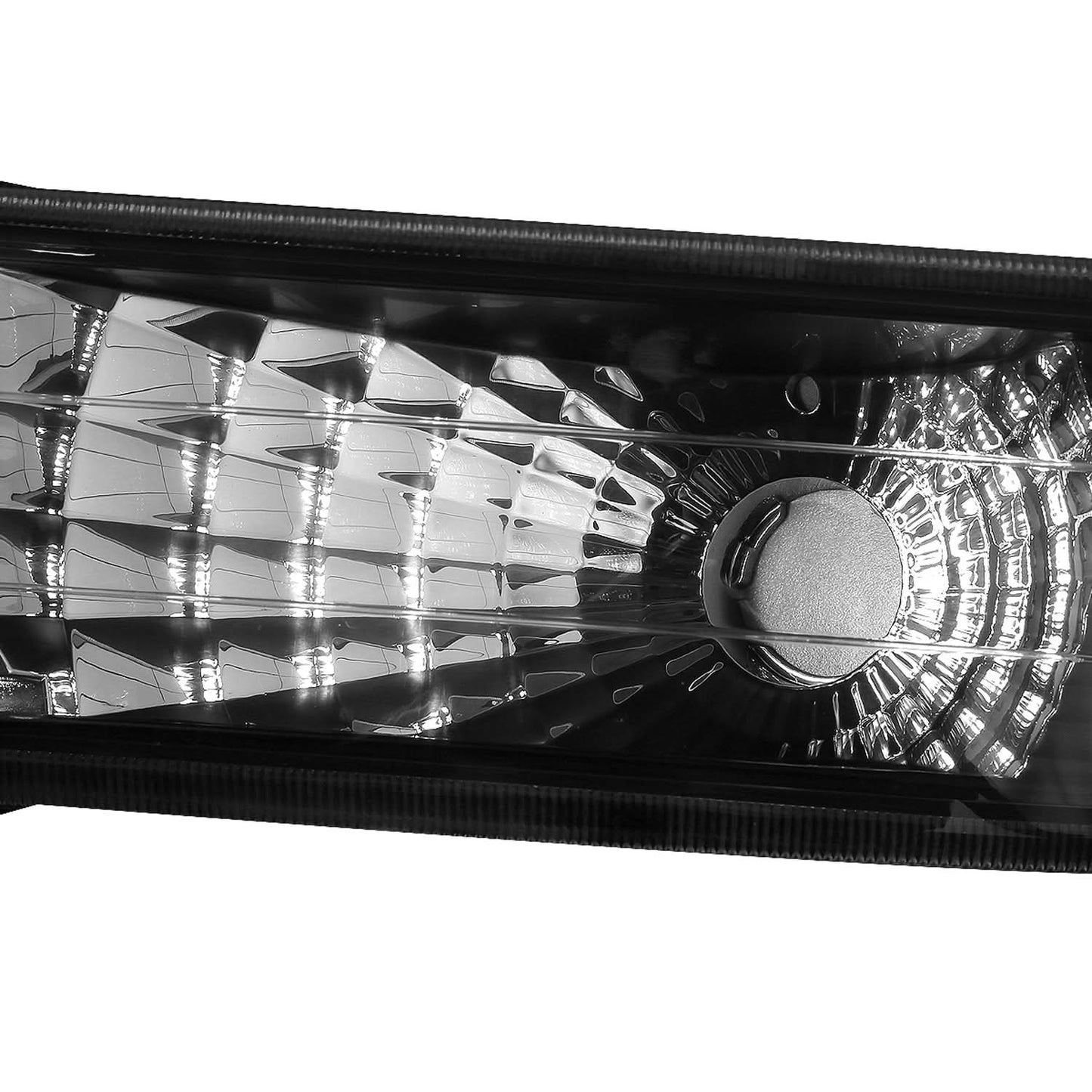 99-06 Chevrolet Silverado Suburban Tahoe Black Amber Headlights 4PC