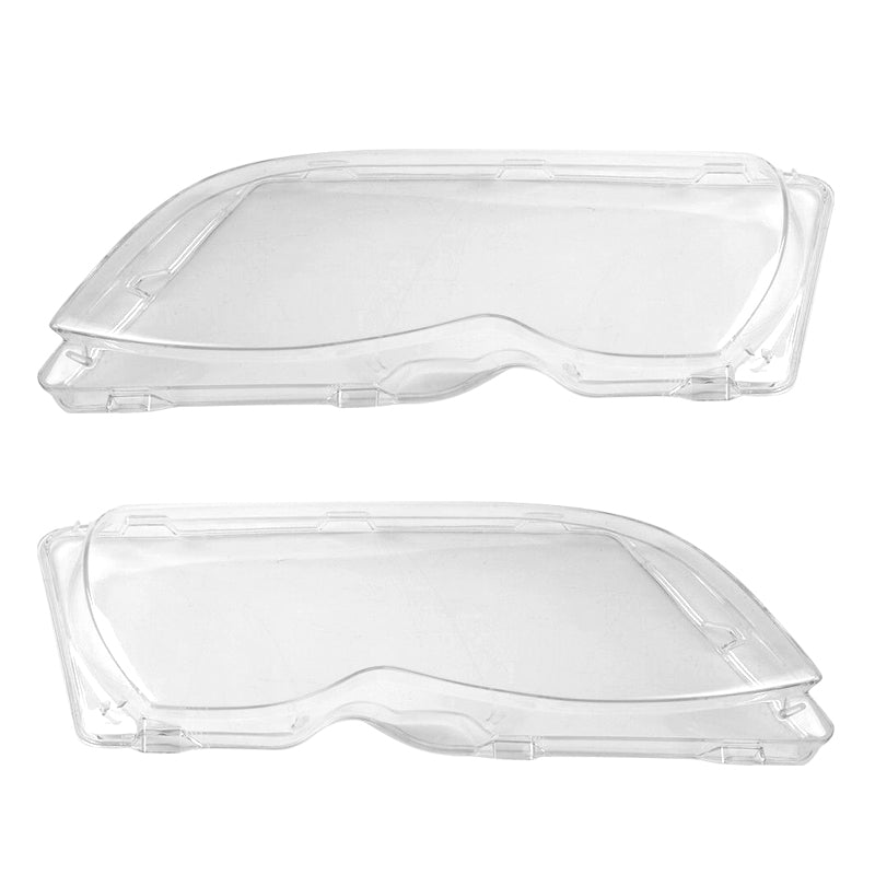 Fits 02-05 BMW E46 3-series Clear Head Lights Headlamp Lense Cover