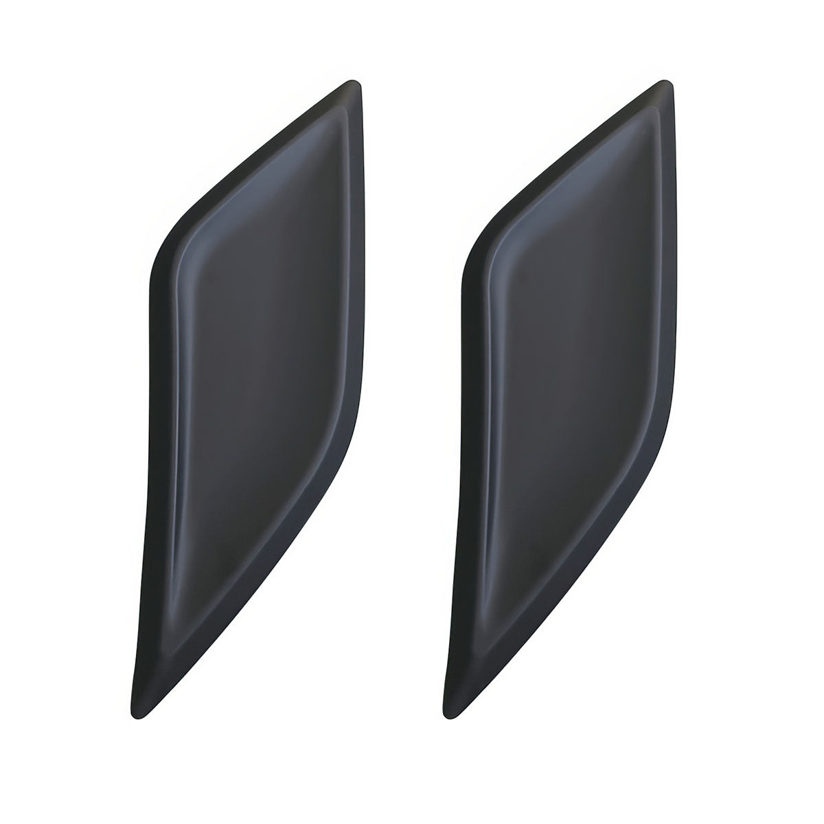 2016-2020 Honda Civic 10th Gen V1 Black Front Hood Scoop Vents ABS 2PC