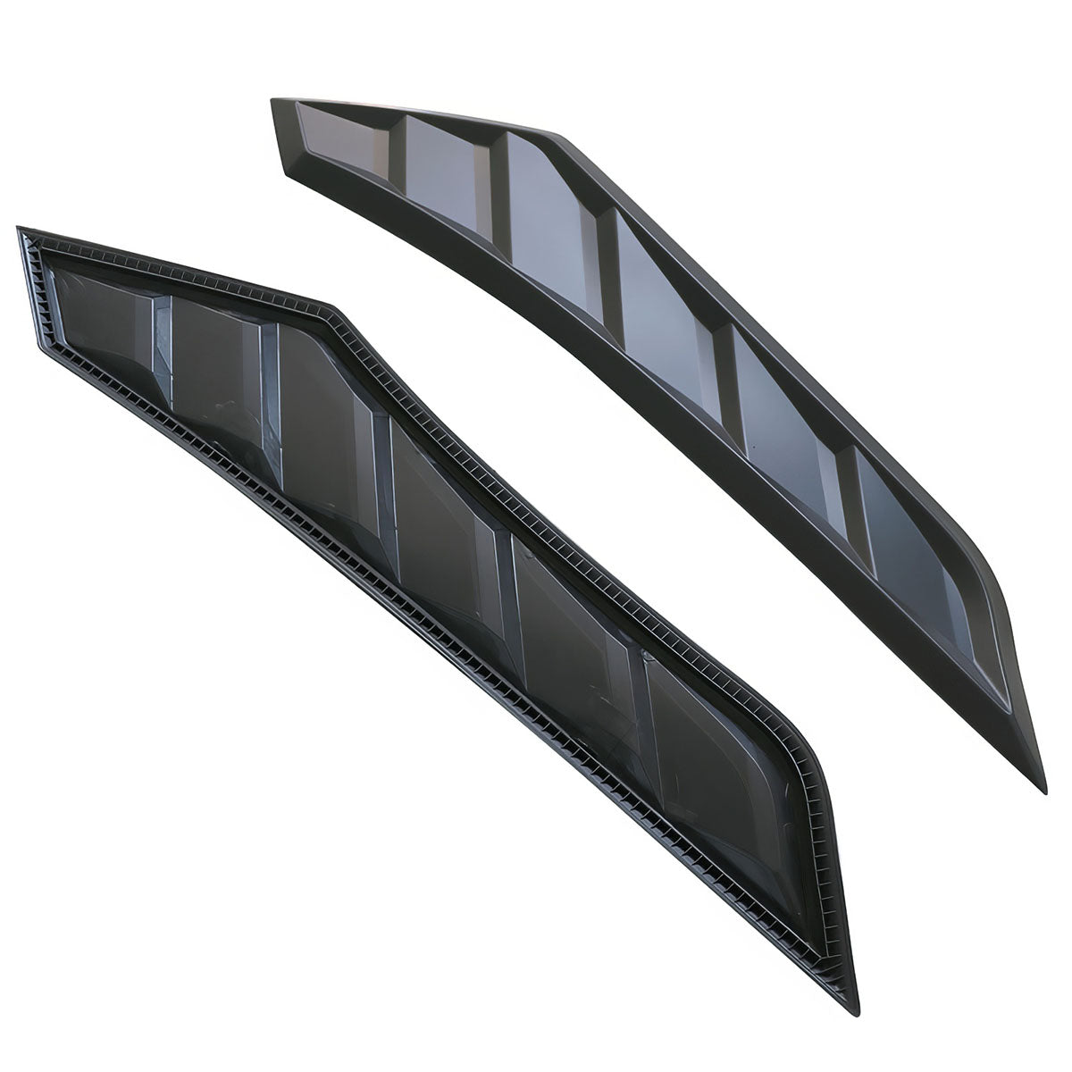 2016-2020 Honda Civic 10th Gen V2 Style Black Hood Vents ABS
