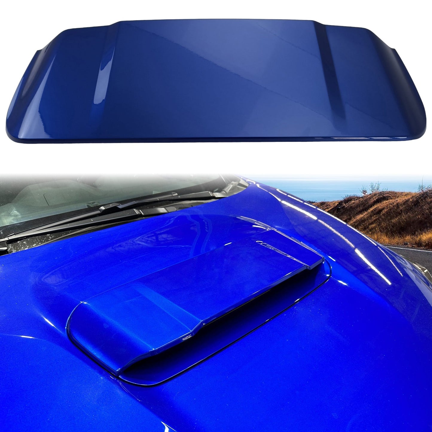 2022-2024 Subaru WRX D Style Painted #K7X Wr Blue Pearl Hood Vent
