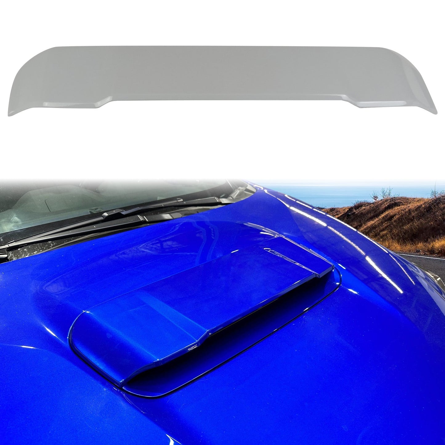 2022-2024 Subaru WRX D Style Painted #M6Y Ceramic White Hood Vent