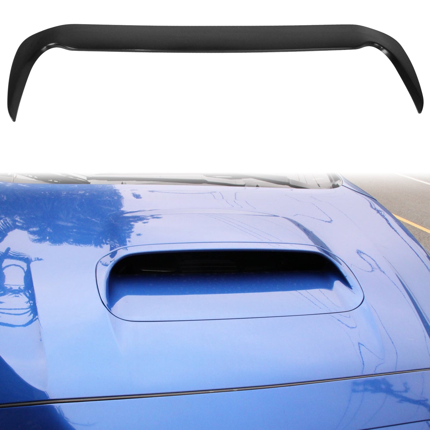 2015-2021 Subaru WRX D Style Unpainted Black Front Hood Bonnet Cover