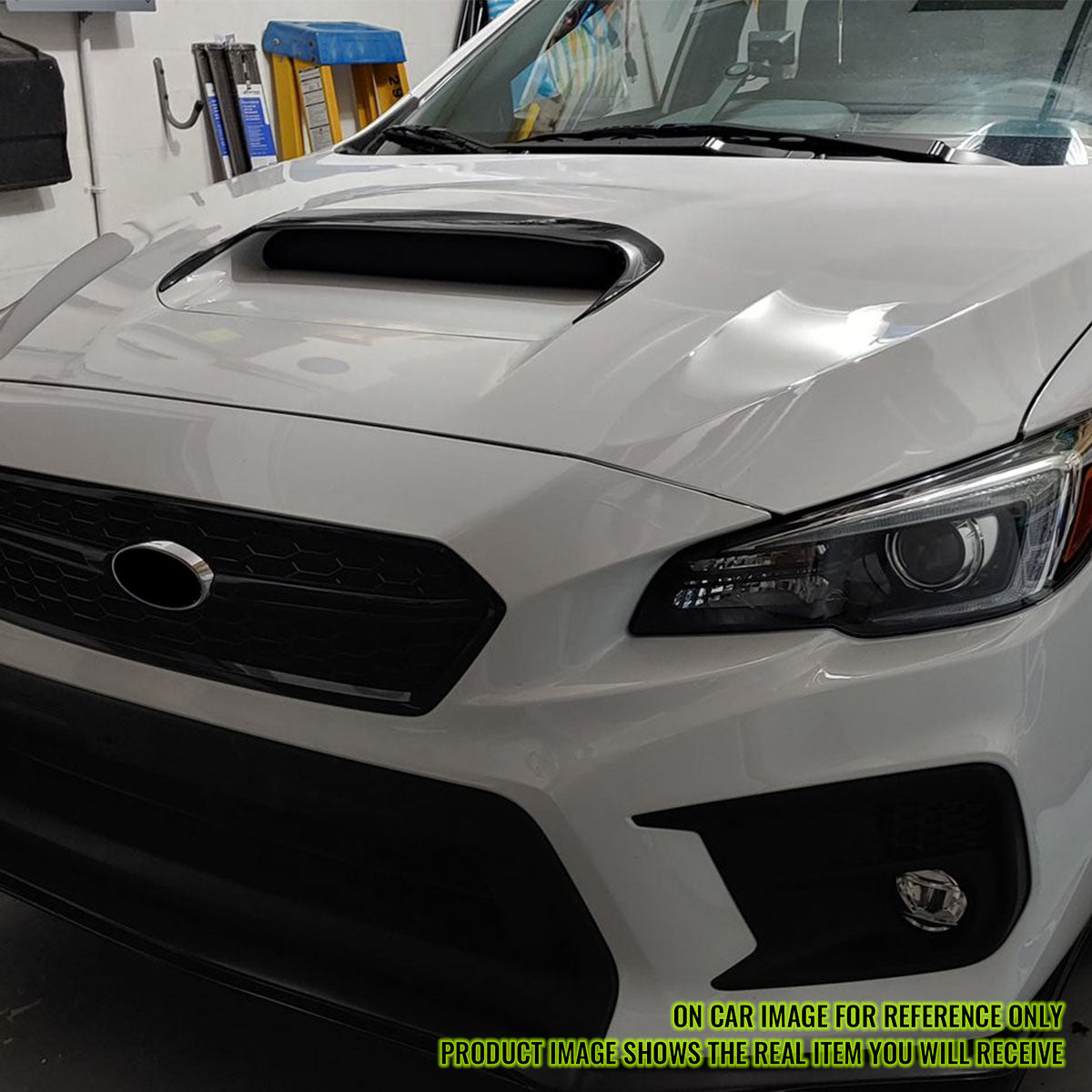 2015-2021 Subaru WRX D Style Unpainted Black Front Hood Bonnet Cover