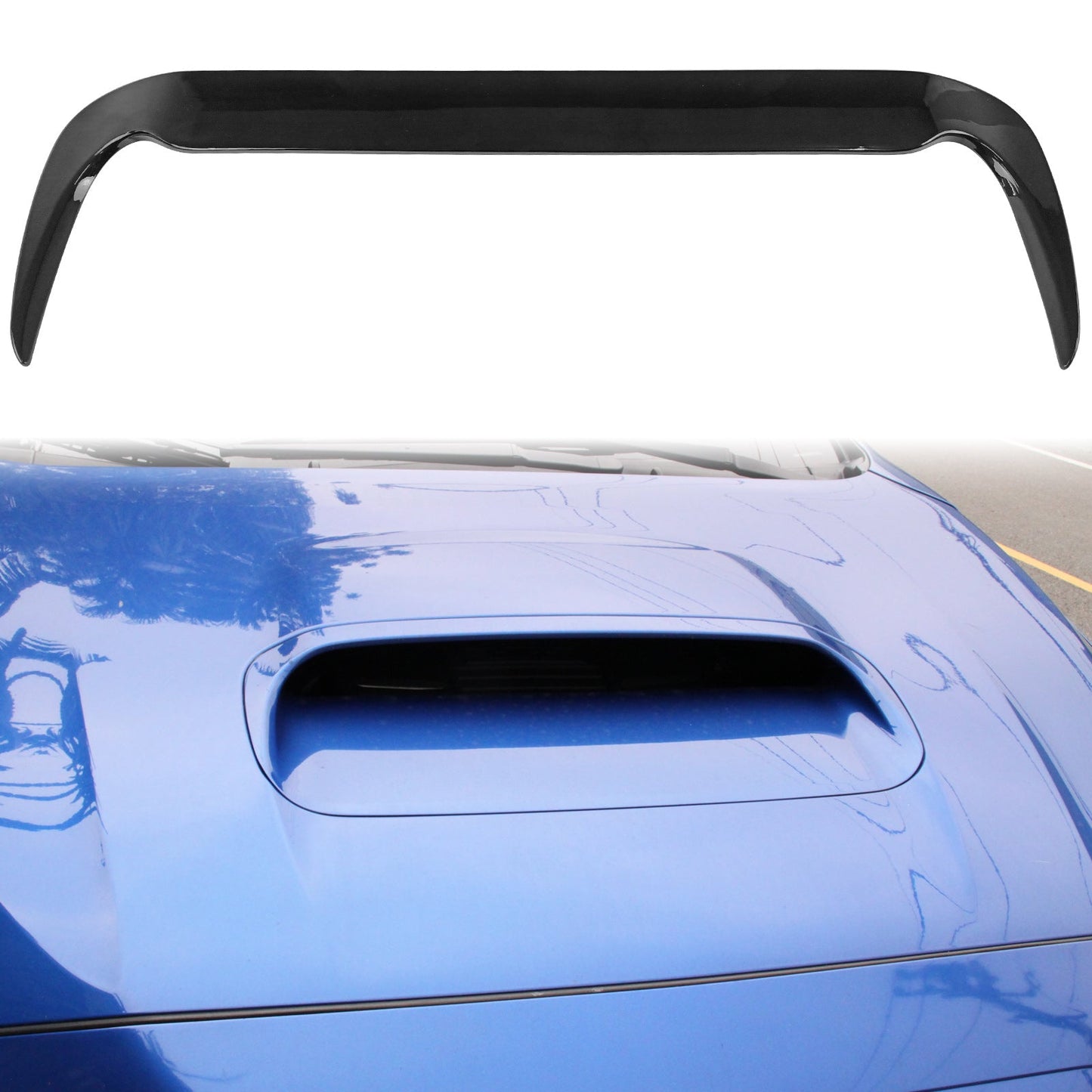 2015-2021 Subaru WRX D Style Gloss Black Front Hood Bonnet Cover