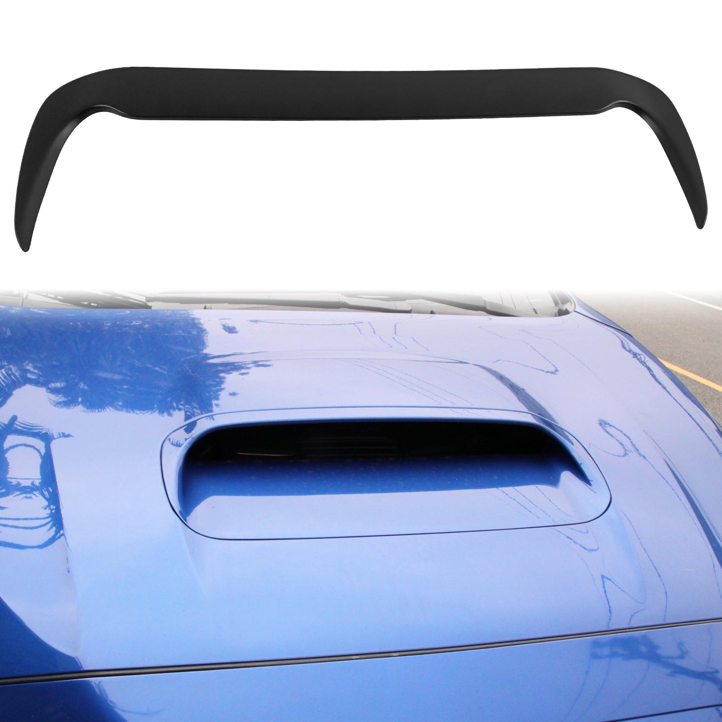 2015-2021 Subaru WRX D Style Matte Black Front Hood Bonnet Cover