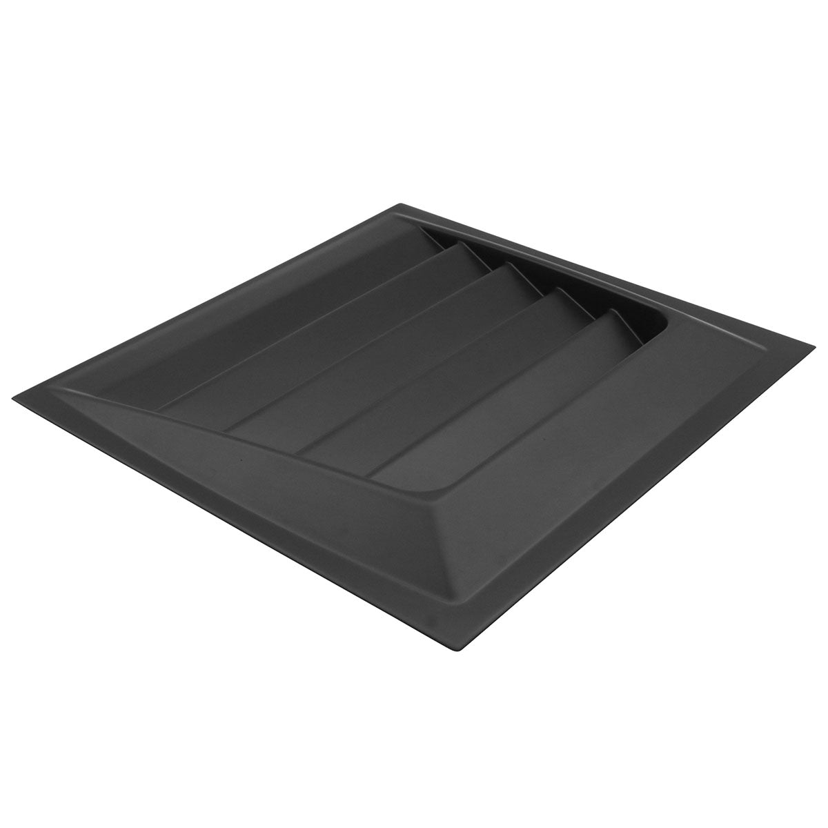Fits Universal DMAX Style Air Flow Hood Vent Cover Primer Black ABS