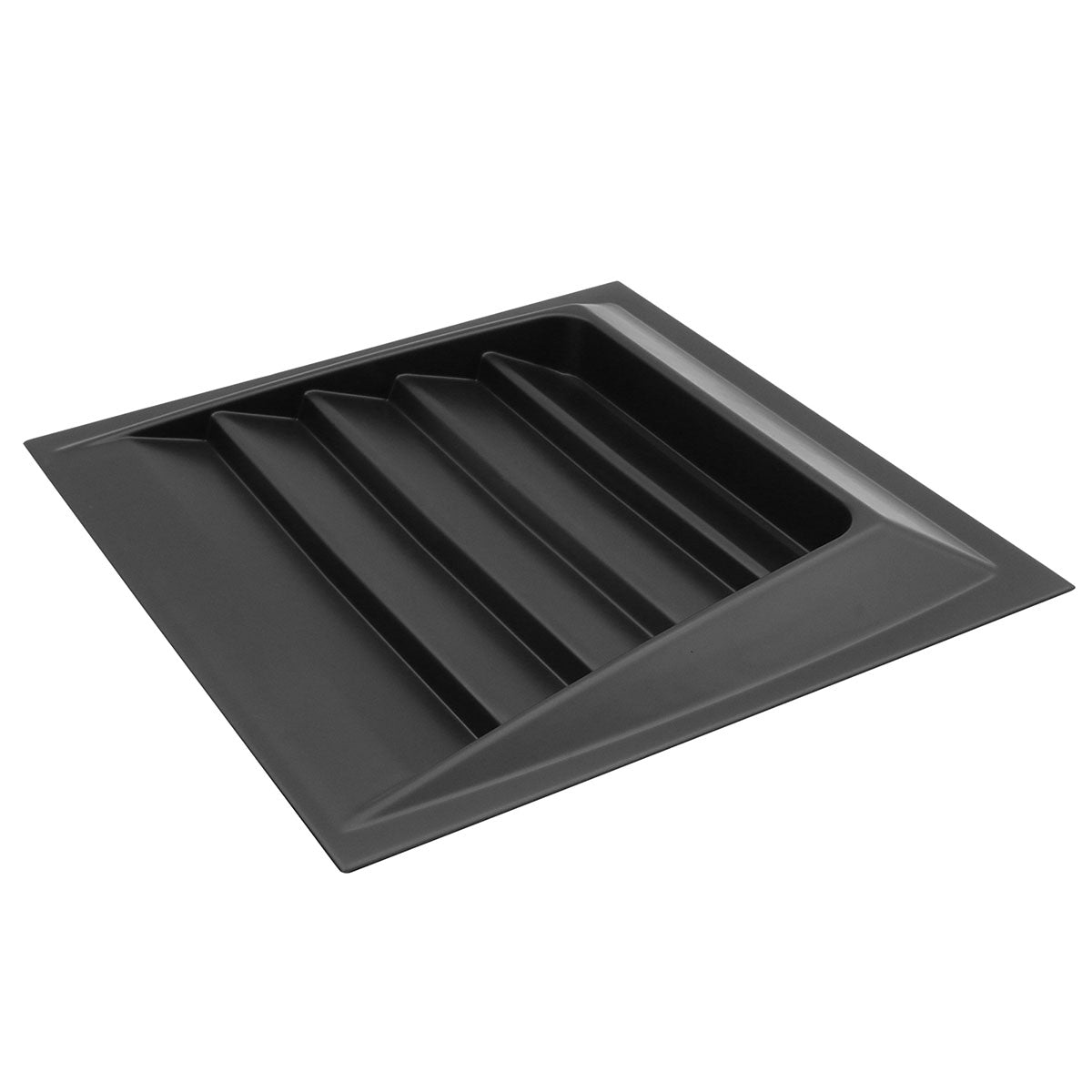 Fits Universal DMAX Style Air Flow Hood Vent Cover Primer Black ABS