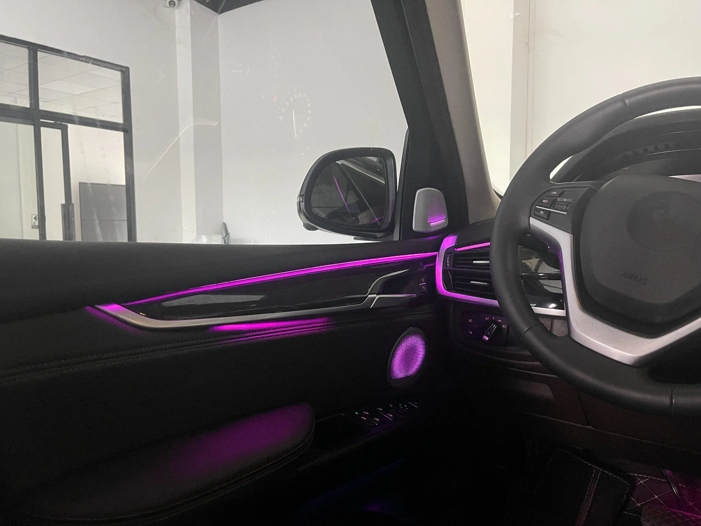 BMW X5 F15 Interior 64-Color RGB LED Ambient Light Kit with Speaker Cover 2014 - 2018