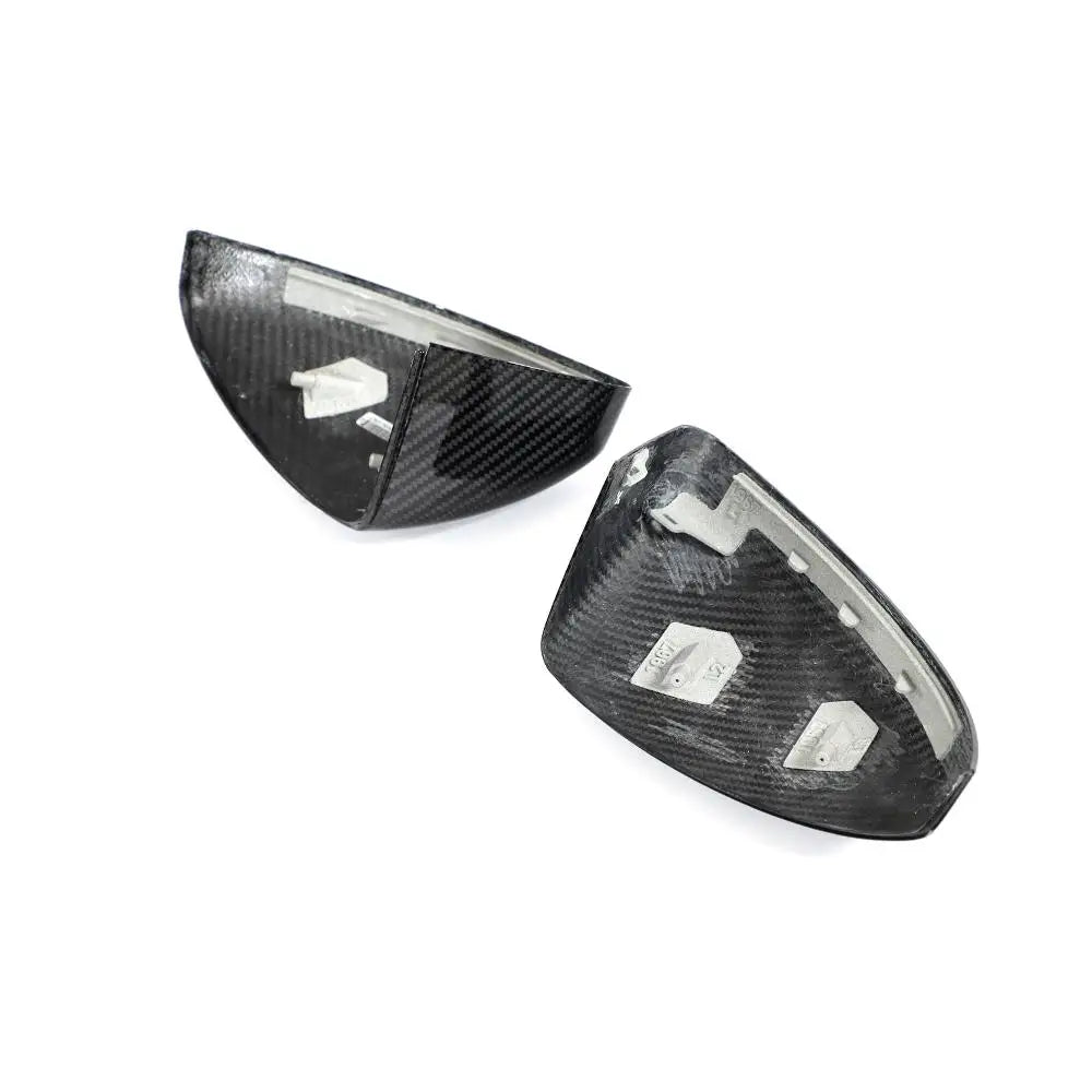 2019–2023 Audi R8 V10 Coupe Mirror Covers – Prepreg Dry Carbon Fiber