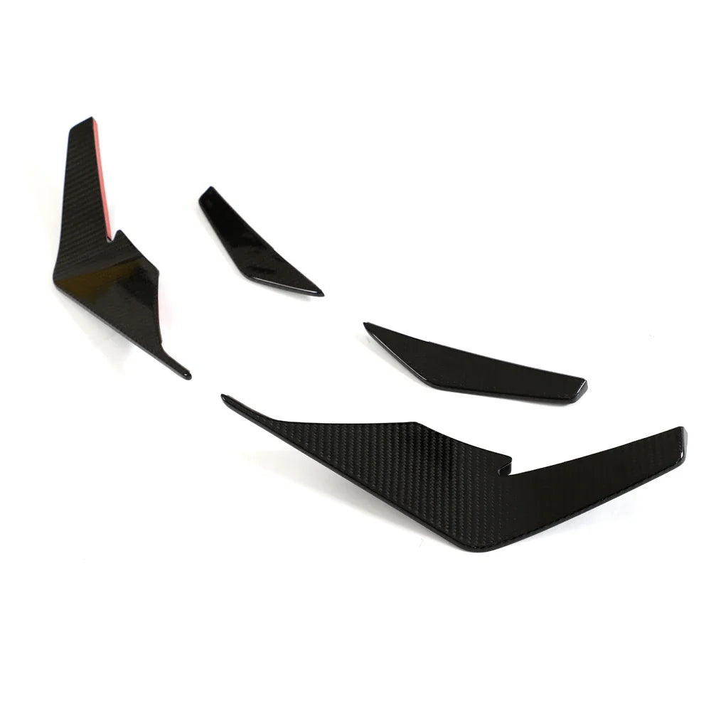 2022–2023 Audi R8 V10 GT & Performance Coupe P-Style Front Bumper Canards – Dry Carbon Fiber