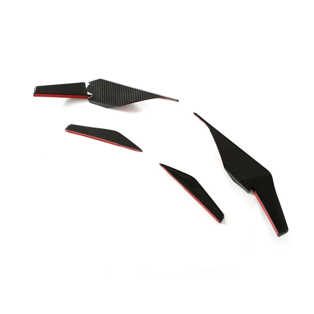 2022–2023 Audi R8 V10 GT & Performance Coupe P-Style Front Bumper Canards – Dry Carbon Fiber