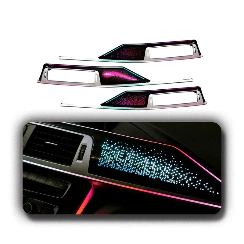 BMW 3 Series F30 / F31 / F34 / F35 / F36 Interior 64-Color LED Ambient Light Kit 2013 - 2019