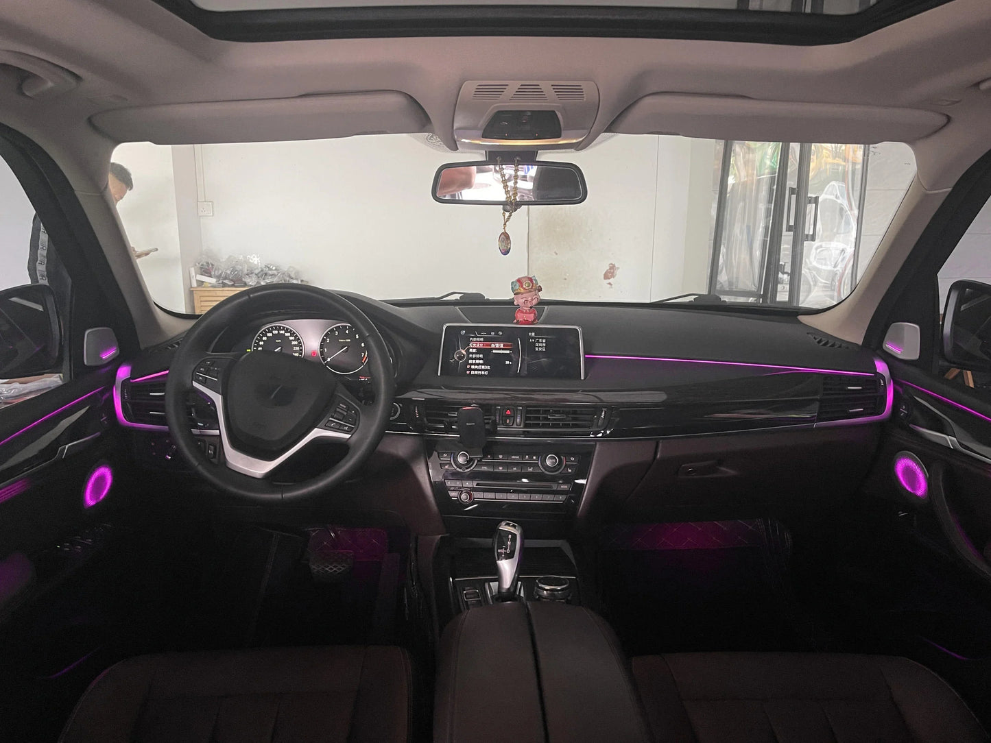 BMW X5 F15 Interior 64-Color RGB LED Ambient Light Kit with Speaker Cover 2014 - 2018