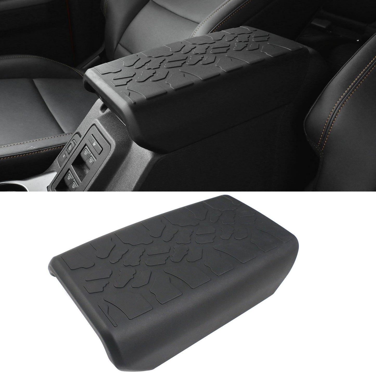 2021-2025 Ford Bronco 2/4 Door Black TPE Center Console Armrest Cover