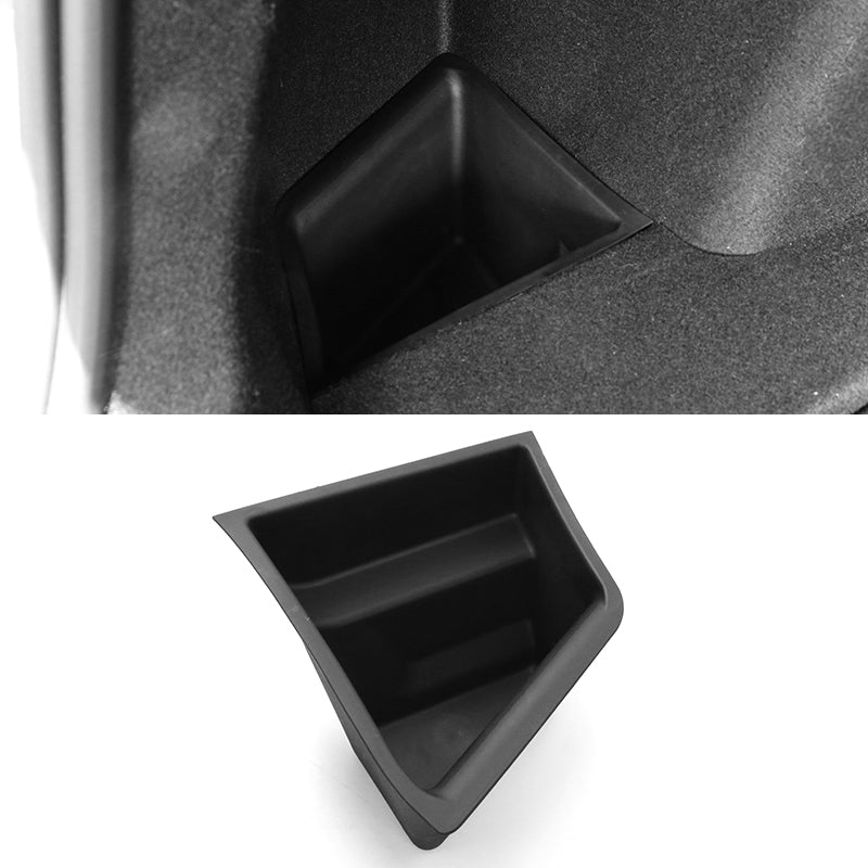 2020-2023 Tesla Model 3 Black Rear Left Side Storage Box TPE ABS 2PCS