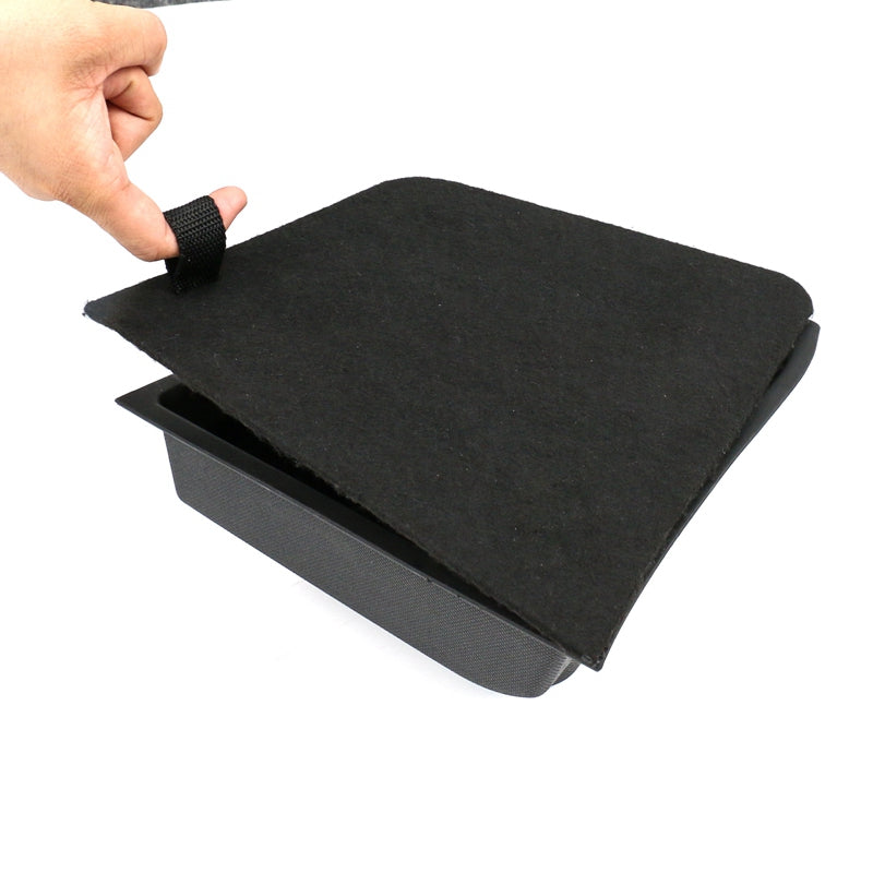 2020-2023 Tesla Model 3 Black Rear Left Side Storage Box TPE ABS 2PCS