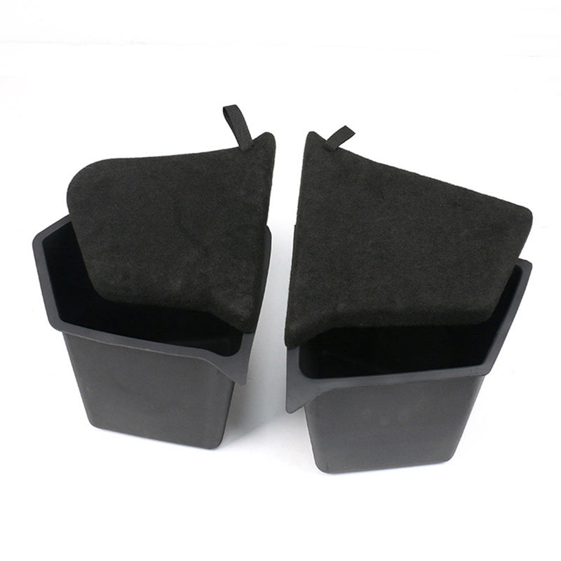 2020-2023 Tesla Model Y Black Rear Left Right Storage Box TPE ABS 4PCS