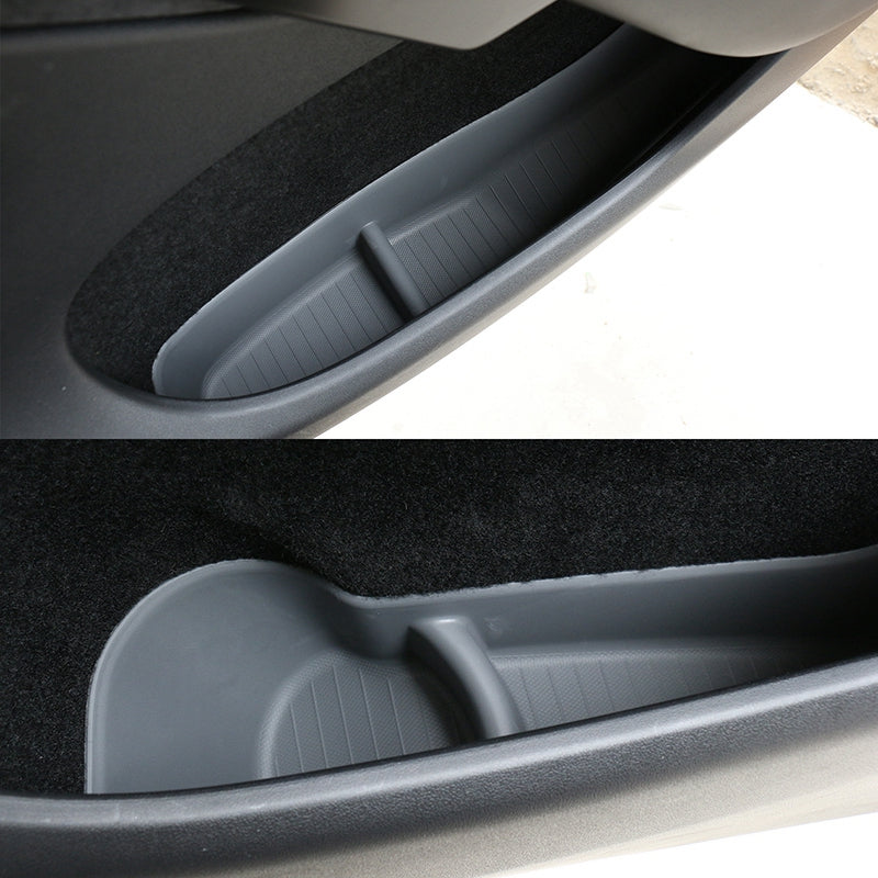 2020-2023 Tesla Model Y Black Door Side Storage Box Injection TPE 4PCS