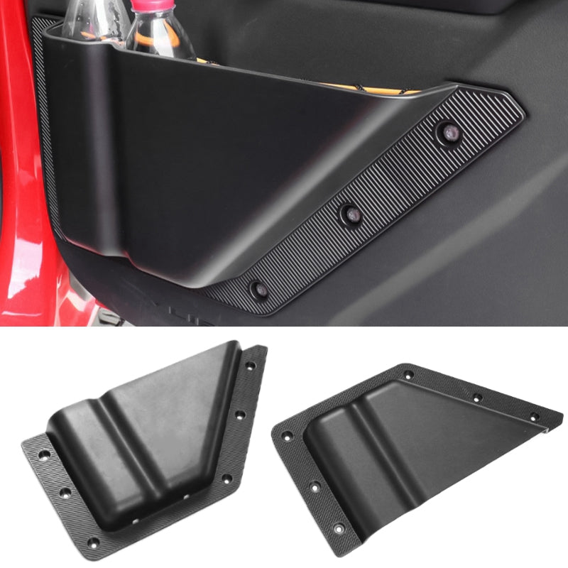2021-2025 Ford Bronco 2/4 Dr Black Front Door Storage Box TPE+ABS 2PCS