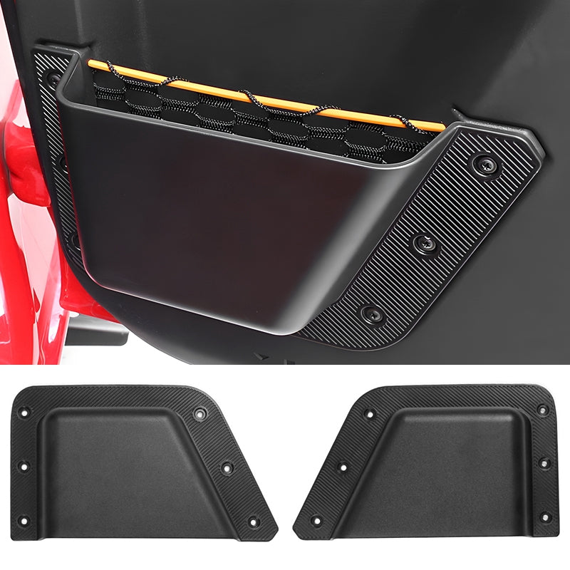 2021-2025 Ford Bronco 4-Door Black Rear Door Storage Box TPE+ABS 2PCS