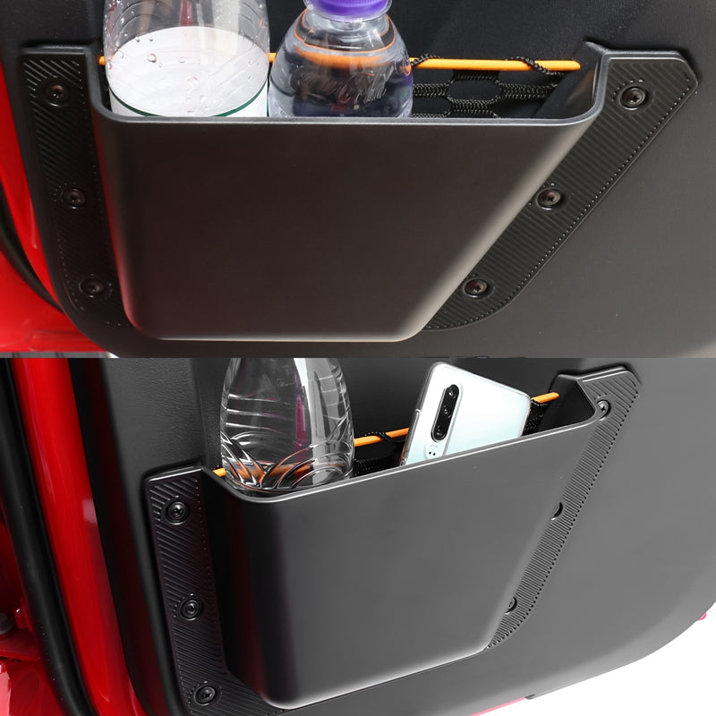 2021-2025 Ford Bronco 4-Door Black Rear Door Storage Box TPE+ABS 2PCS