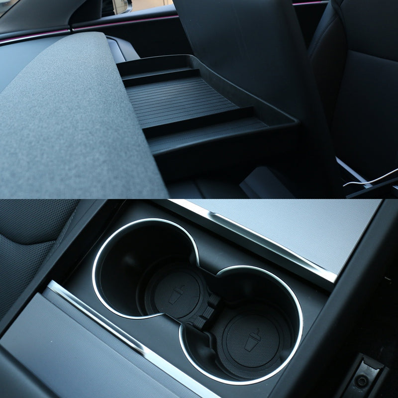 2024-2025 Tesla Model 3 Door Side+Center Armrest+Console Storage Box