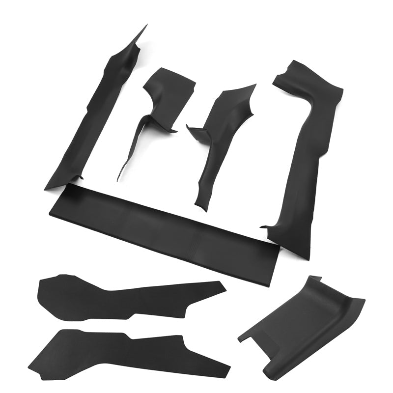 2024 Tesla Model 3 8PC Door Sill Protector+Kick Panel+Anti-Kick Cover