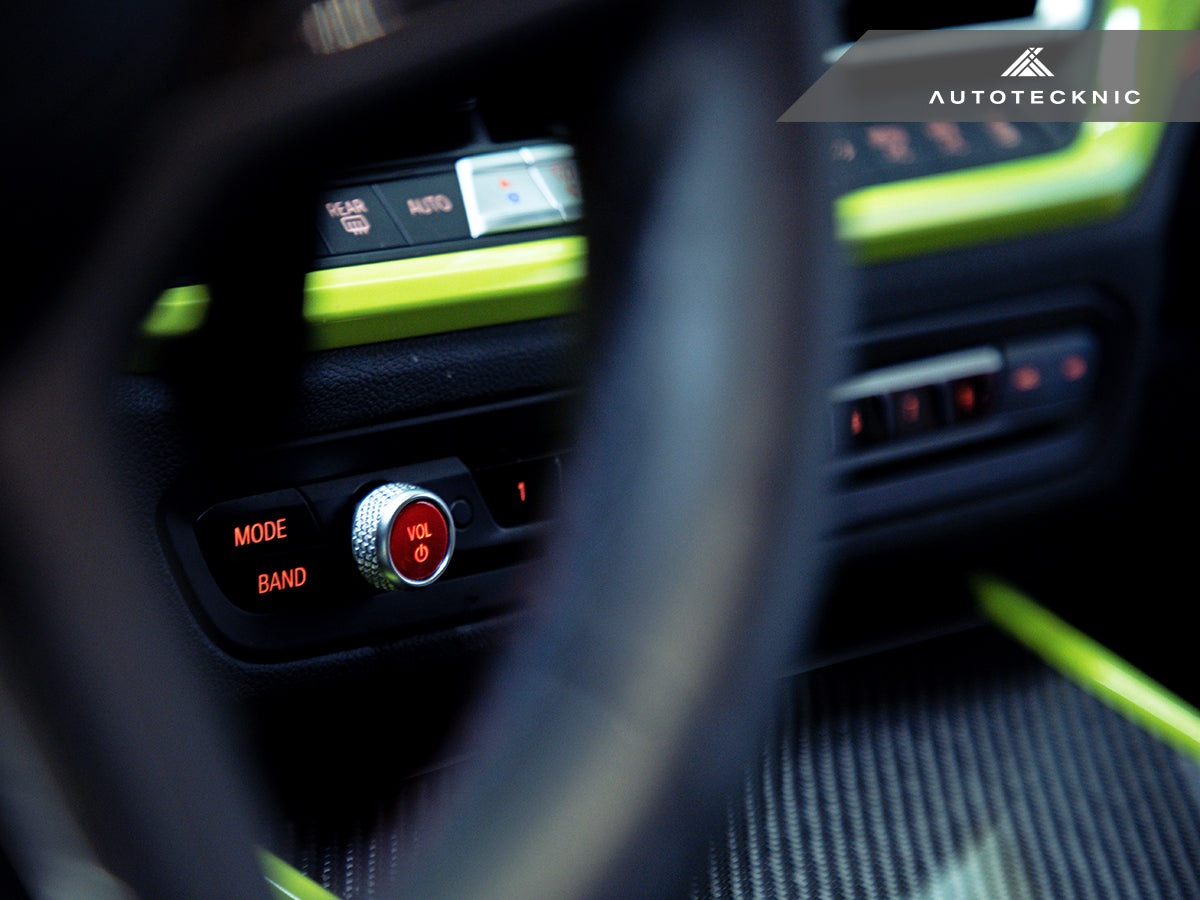 AutoTecknic Bright Red Audio Volume Button - F97 X3M | F98 X4M LCI