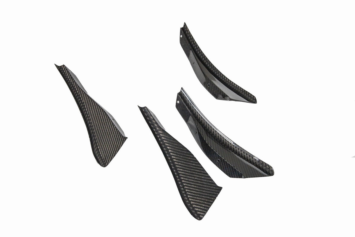 Carbon Fiber Front Bumper Canards - BMW G87 M2