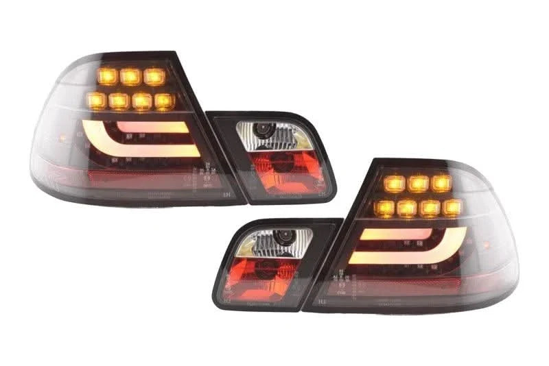 BMW 3-series E46 Coupe Black LED LightBar Taillights Set (1999-2002)