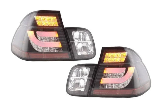 E46 Sedan LED Bar Black Tail Lights (02-05)
