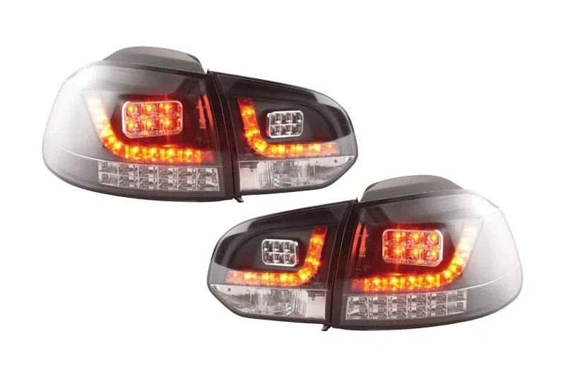 VW Golf Mk6 GTI LED Black Tail Lights V2 LED Indicators (2008-2014)
