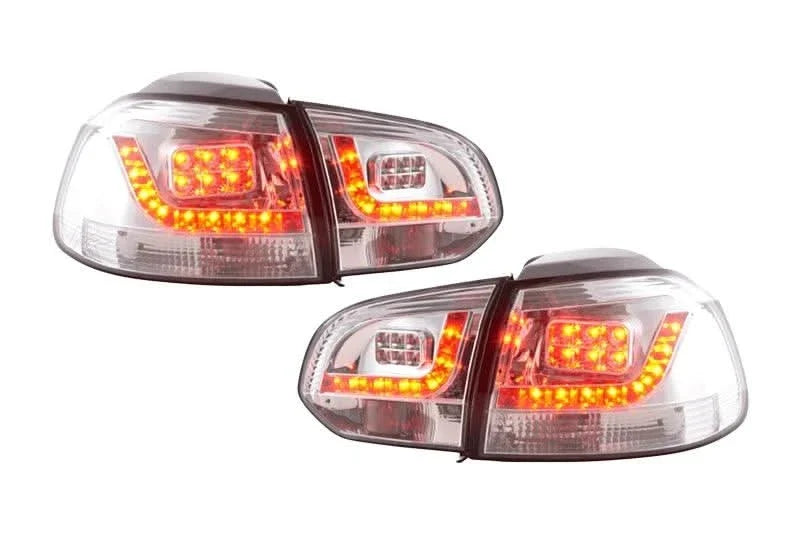 VW Golf Mk6 GTI LED Clear Tail Lights V2 (2008-2014)