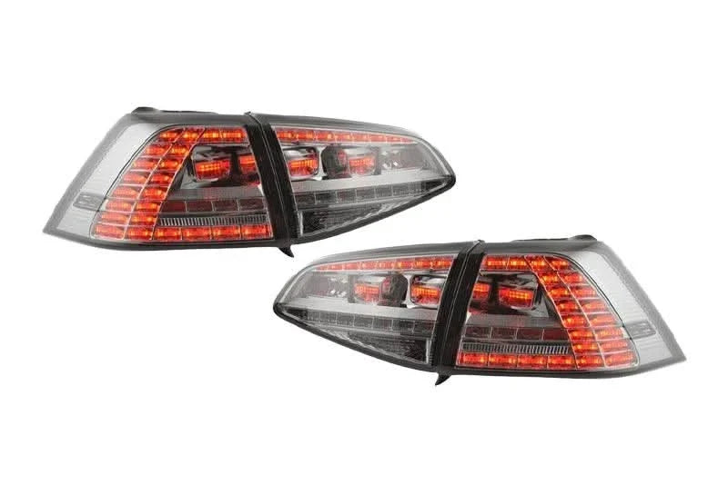 Volkswagen MK7 Golf/GTI/R - Chrome/Smoke LED Tail Lights For Halogen Models (2012-2017)