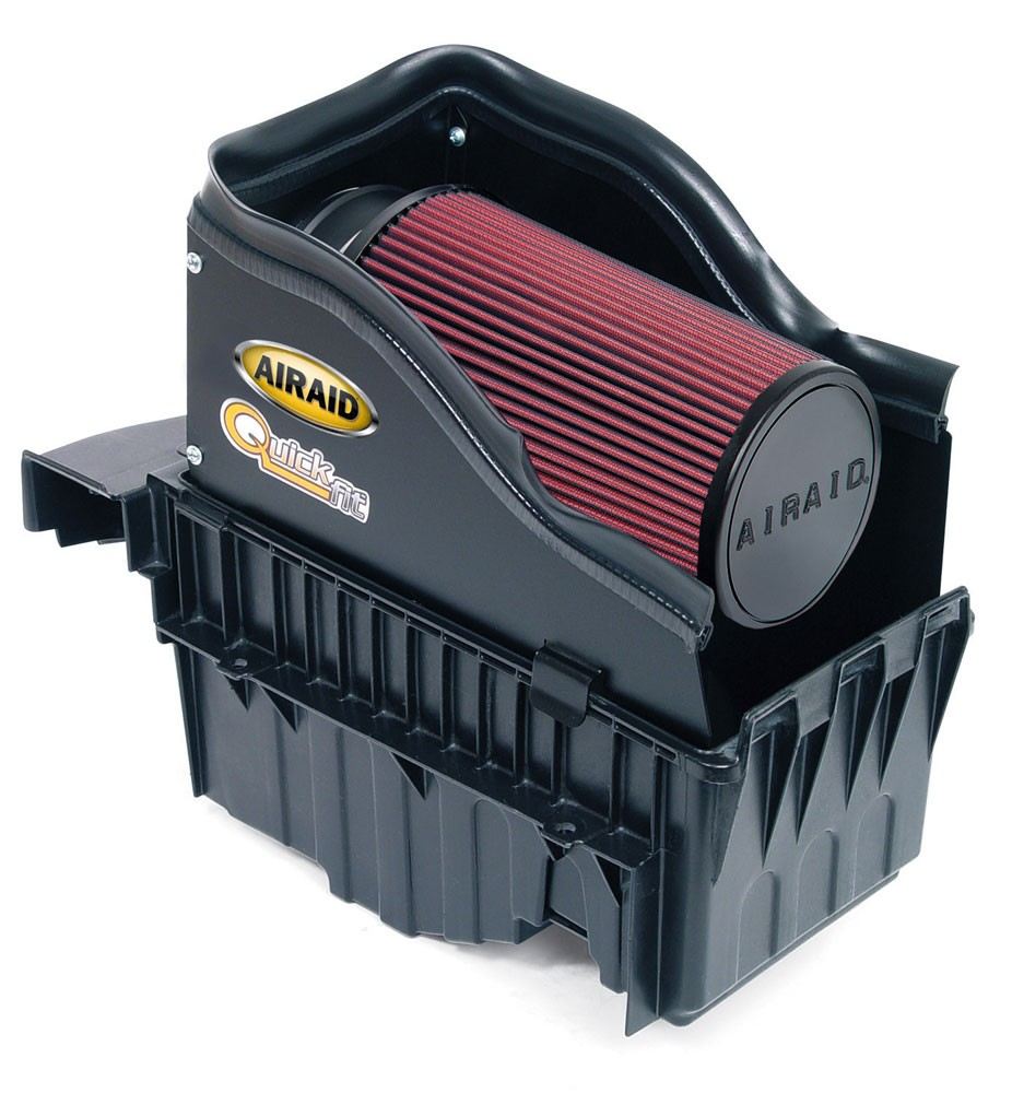 Airaid 99-03 Ford Power Stroke 7.3L DSL CAD Intake System w/o Tube (Oiled / Red Media) 400-122