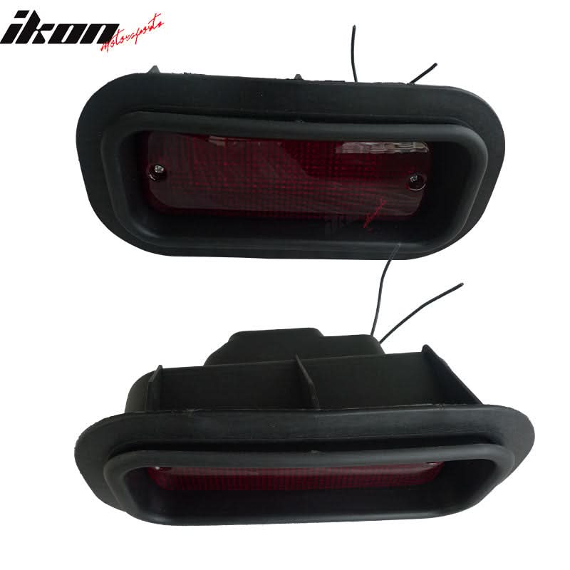 JDM EDM Rear Bumper Diffuser Light Brake Lamp Red Lens Acuraintegra