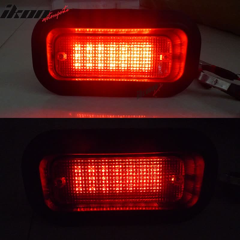 JDM EDM Rear Bumper Diffuser Light Brake Lamp Red Lens Acuraintegra
