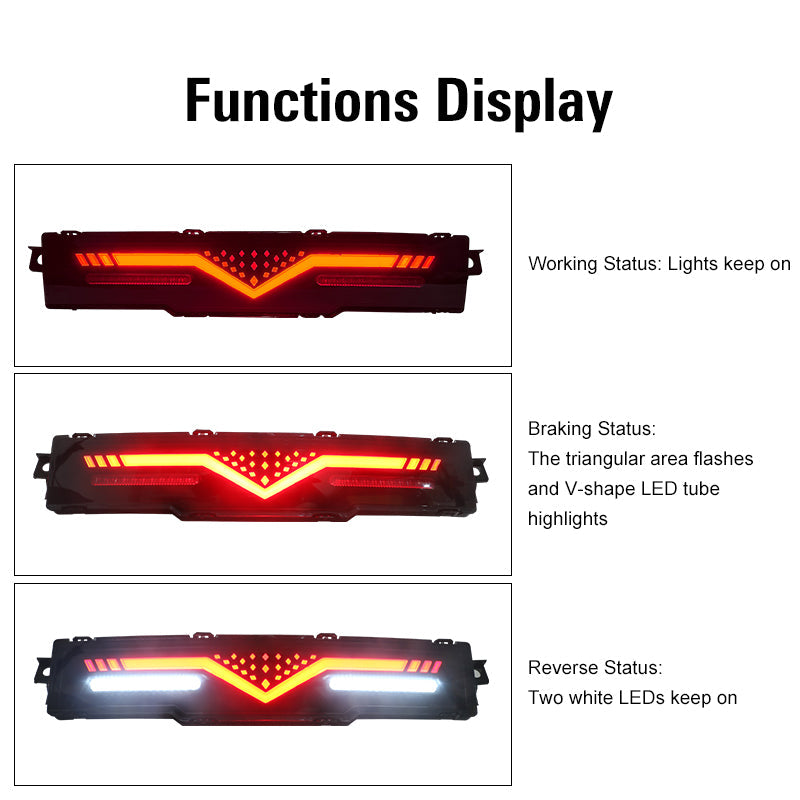 2022-2025 Subaru BRZ Rear Bumper Brake Light Smoked Len